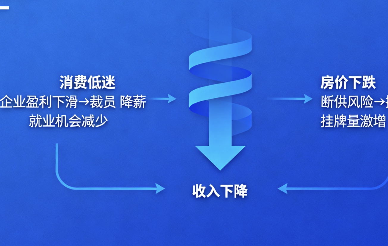 2025年经济环境下投资、消费与房地产的连锁困境分析